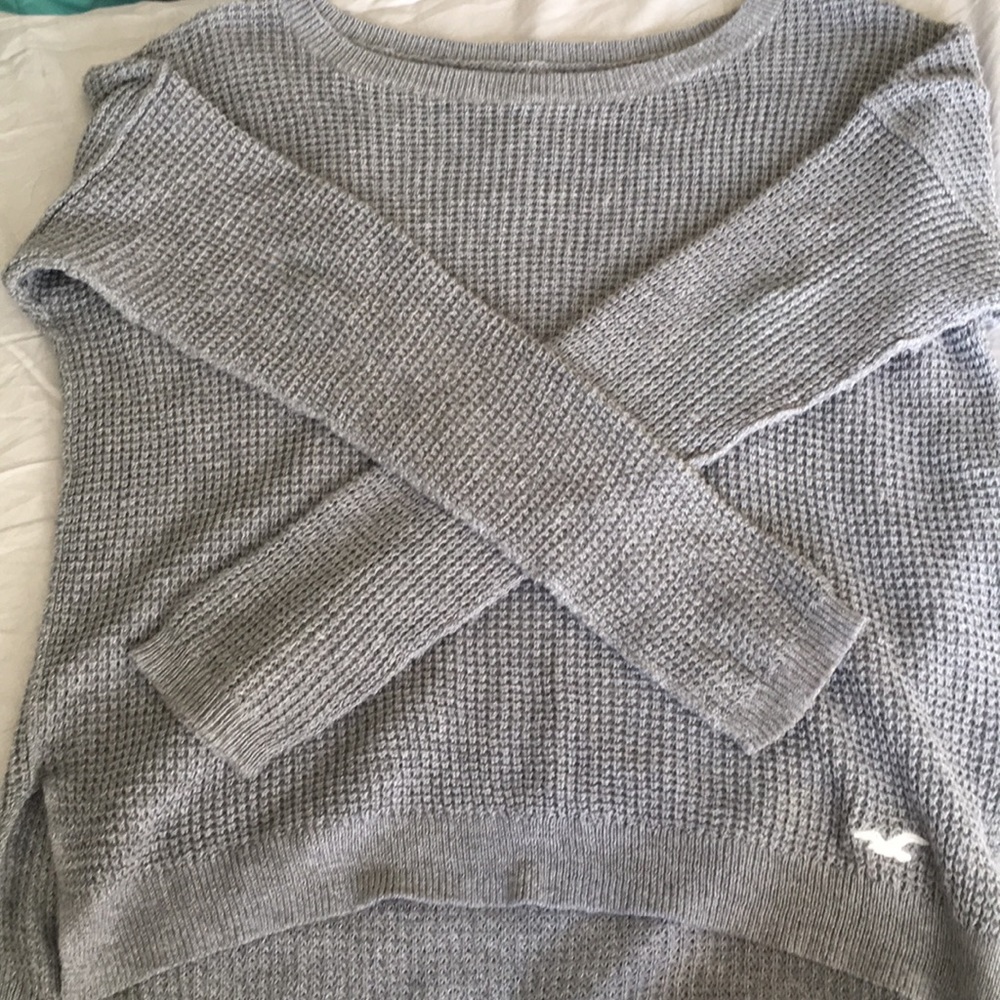 gray sweater